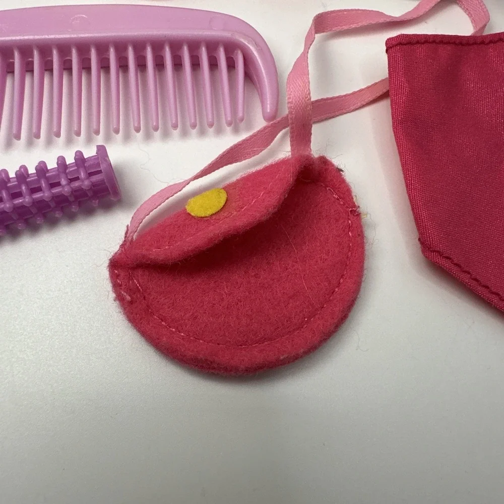 Vintage G1 My Little Pony Accessories Lot Hasbro Shoes Purse Comb Brush Bib